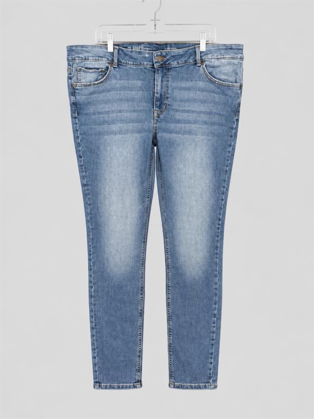MJeans by Maurices Mid-Rise Light Blue Skinny Jeans - 22W